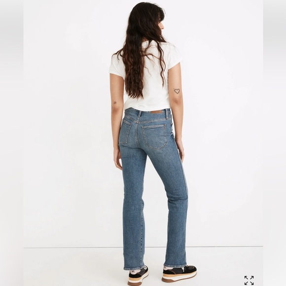 MADEWELL Tall '90s High-Rise Bootcut Jeans in Medium Wash Size  28T Tall - Picture 4 of 10